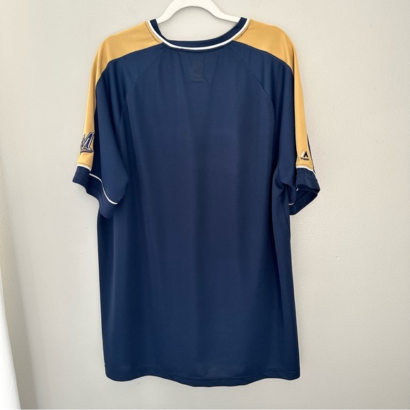 MLB Milwaukee Brewers 2XL Short Sleeve Cool Base Top - Picture 5 of 10
